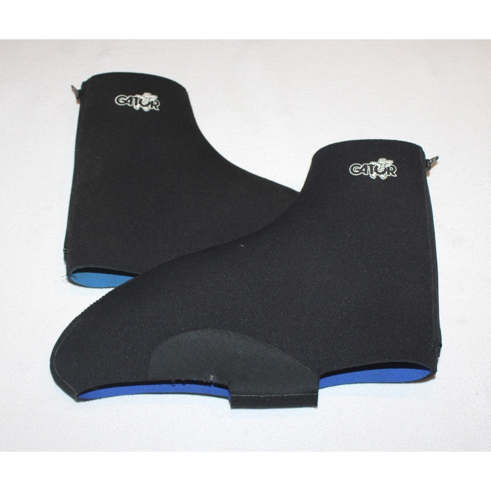 Gator black Neoprene cycling shoe covers Large thermal booties USA *READ*